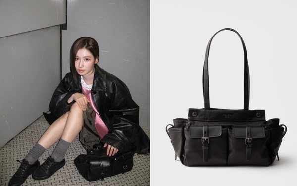 TWICE SANA 同款精品包：Prada Route中號皮革手提袋，NT$140,000