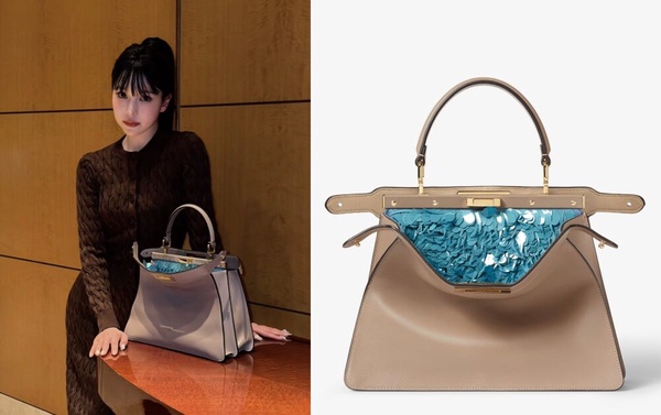 TWICE Mina 同款精品包：Fendi Peekaboo ISeeU中型款式，NT$390,000