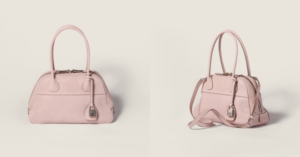 2026粉色包包推薦：Miu Miu Vivant 納帕軟皮手袋，NT$120,000
