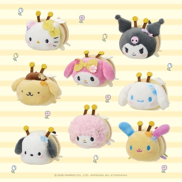 7-11「三麗鷗盲盒」可愛登場：三麗鷗蜜蜂變裝玩偶、Hello Kitty校園＆三麗鷗校園盲盒