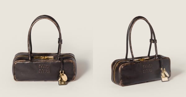 2026長柄單肩包推薦：Miu Miu Beau 納帕軟皮手袋，NT$125,000