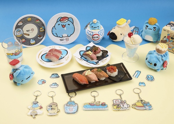 壽司郎×「咖波躲貓貓大戰」登場！周邊、主題店太可愛，聯名餐點贈盲袋鑰匙圈、冷水杯