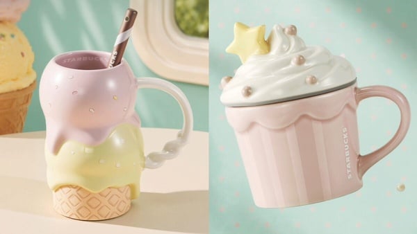 星巴克「夏日甜品派對星杯」登場！小熊吸管杯、冰淇淋馬克杯、蝴蝶結拎手杯可愛必收