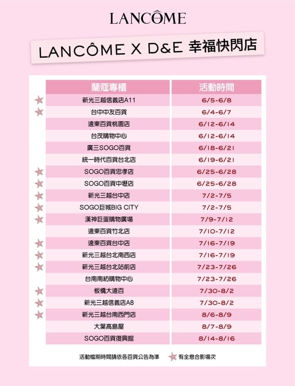 2026必逛最新快閃店：SUPER JUNIOR-D&amp;amp;amp;amp;amp;amp;amp;E X 蘭蔻