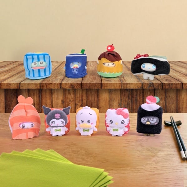 7-11「三麗鷗周邊」可愛登場！三麗鷗吃壽司盲盒、三麗鷗鏡梳盲盒、三麗鷗萬用包超欠收