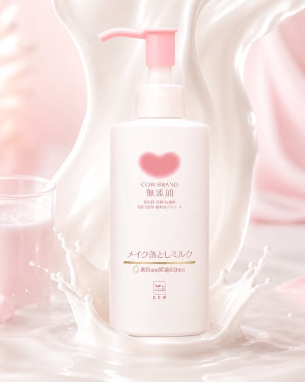 敏感肌卸妝乳推薦 2：COW BRAND 牛乳石鹼 無添加卸妝乳