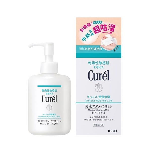敏感肌卸妝乳推薦 4：Curél 珂潤 潤浸保濕舒敏滑嫩 100% 卸粧奶