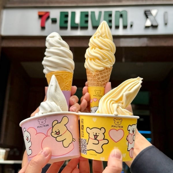 可愛爆擊！7-11Ｘ線條小狗登場：芋頭牛奶霜淇淋、雞蛋糕、圓形飯糰、集點周邊一次看