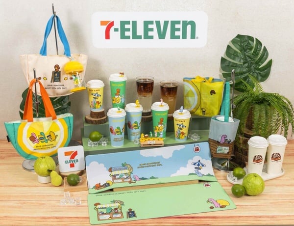 7-11 CITY CAFEＸJOGUMAN登場！新品真果芭樂氣泡咖啡、JOGUMAN杯塞必收，再推咖啡優惠