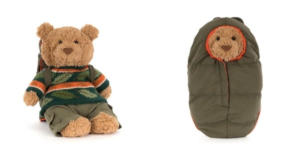 Jellycat 新品推薦：登山裝巴塞羅熊 Bartholomew Bear Hiking Outfit