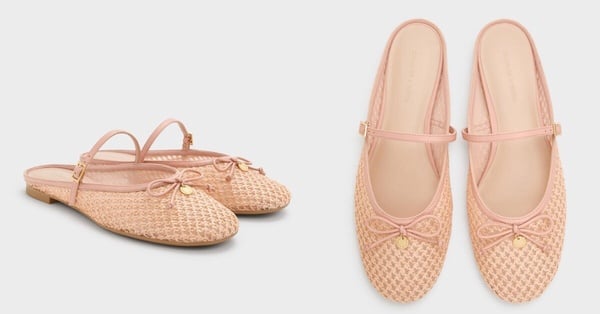 2026懶人穆勒鞋推薦：CHARLES &amp;amp; KEITH 蝴蝶結草編穆勒鞋 ，NT$1,790