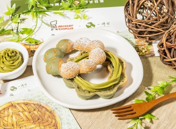 逮丸奶茶變甜甜圈！Mister DonutＸ一沐日：草仔粿系列甜甜圈，再推買5送1、買6送2優惠