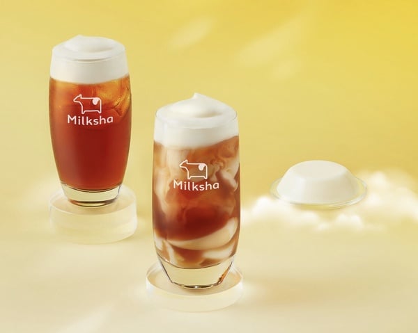 迷客夏Ｘbeard papa’s「香草雲朵季」新登場：夏日卡士達紅茶、娜杯紅茶拿鐵泡芙必吃