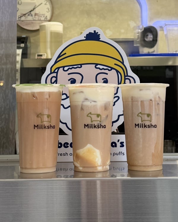 迷客夏Ｘbeard papa’s「香草雲朵季」新登場：夏日卡士達紅茶、娜杯紅茶拿鐵泡芙必吃
