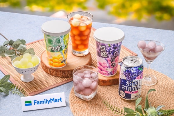 全家夏季新品登場：梨山水蜜桃霜淇淋、巨峰葡萄酷繽球、瑪利歐飲料冰品活動買3送1優惠