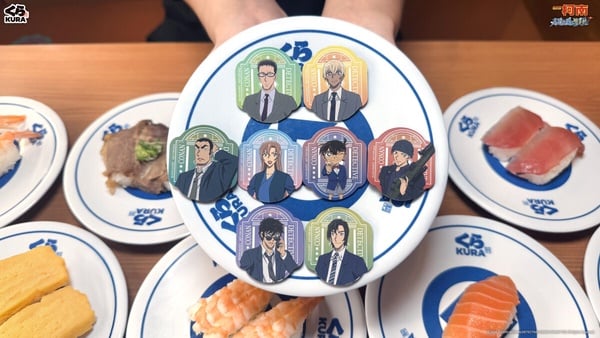 藏壽司Ｘ《名偵探柯南》 劇場版24款開扭！徽章、磁貼、掛飾登場，滿額再送角色杯墊