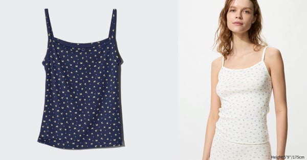 UNIQLO 必買推薦：印花細肩帶背心，NT$290