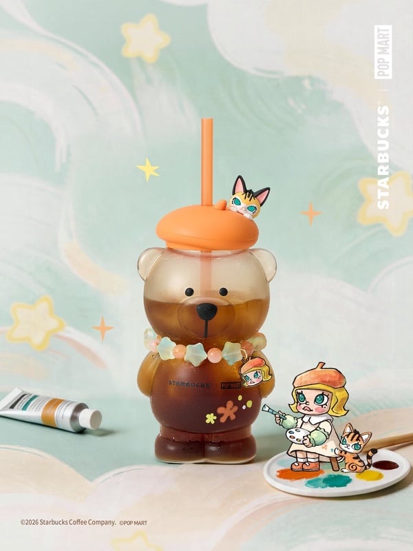 買一送一！星巴克ＸPOP MART「MOLLY」聯名系列新登場，再推限定「草莓布蕾星冰樂」