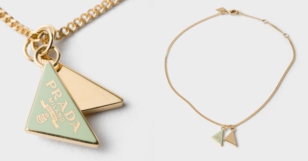 2026精品入門項鍊推薦：Prada Enameled metal項鏈，NT$19,500