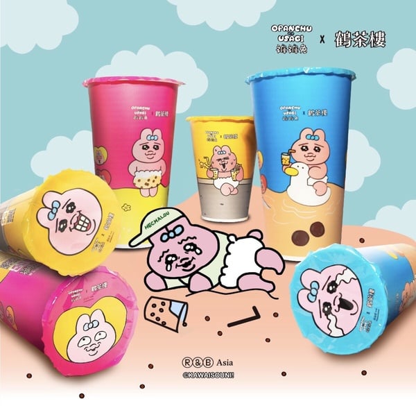 鶴茶樓Ｘ褲褲兔新登場！鬼月限定聯名杯&amp;珍奶周邊、貼紙免費送，還有中原節加碼優惠