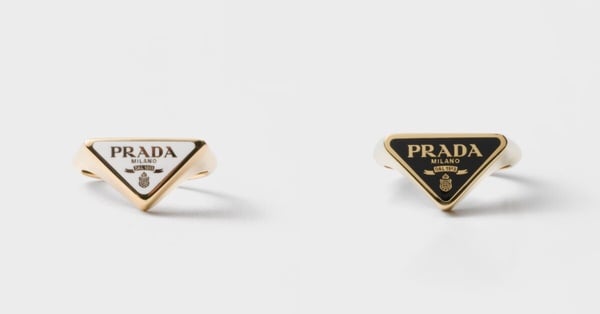 2026入門精品戒指：PRADA Enameled 金屬戒指，NT$16,000