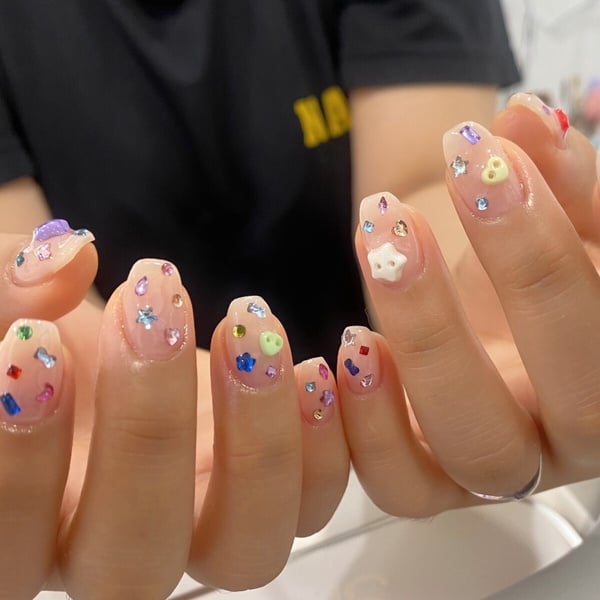 寶石美甲範本寶石美甲範本