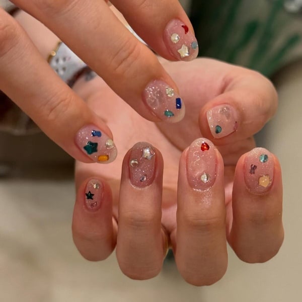 寶石美甲範本寶石美甲範本