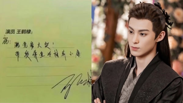王鶴棣的字比較潦草一點，不算是很好看。不過許多粉絲都覺得王鶴棣從字就給人一種熱情、奔放的感覺，比較不受拘束，很有特色。