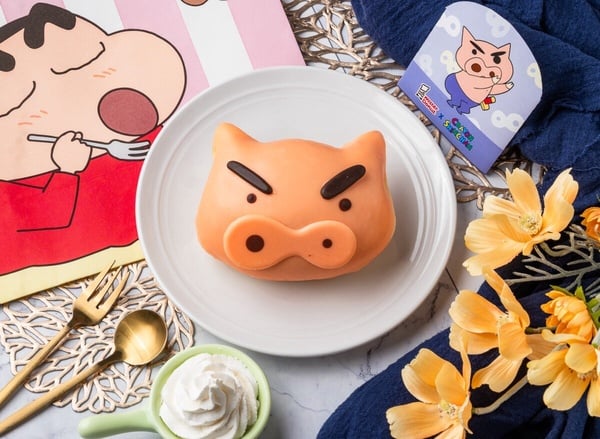 Mister DonutＸ蠟筆小新聯名！小白、肥嘟嘟左衛門、搖屁屁甜甜圈，蠟筆小新周邊也登場