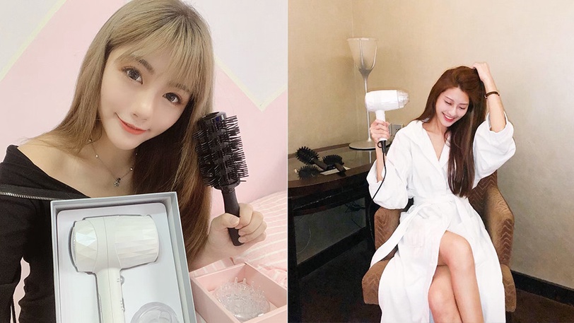 櫻花妹瘋搶「雪鑽吹風機」外型美到開外掛！大風量速乾、負離子護髮，吹完頭髮超柔亮！