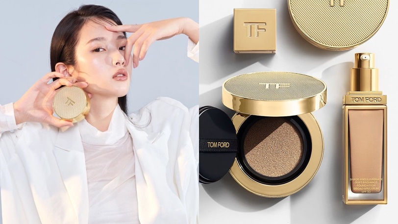 就像剛打完水飛梭！TOM FORD最上鏡保養氣墊+養膚粉底，極乾肌也能打造爆光奶油肌妝感