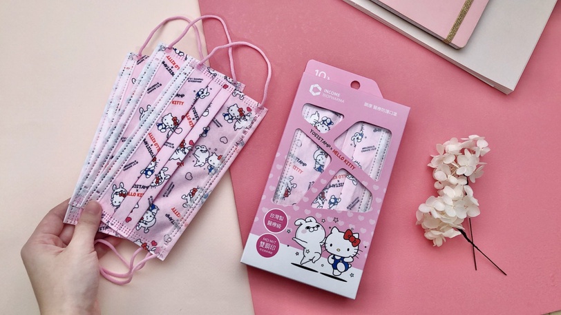 超療癒~Hello Kitty、My Melody、蛋黃哥「三麗鷗xYOSISTAMP聯名口罩」陪你一起萌防疫