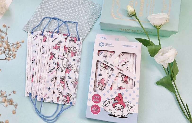 超療癒~Hello Kitty、My Melody、蛋黃哥「三麗鷗xYOSISTAMP聯名口罩」陪你一起萌防疫