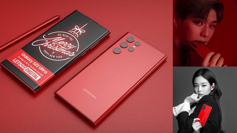 三星Galaxy S22最新預測！2022過年開運美色「寶石紅」高級感滿分，實體曝光直接被美翻