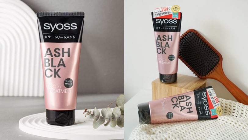 syoss 乾濕兩用染色護髮膜 柔霧黑 經典深棕 Syoss絲蘊  絲蘊