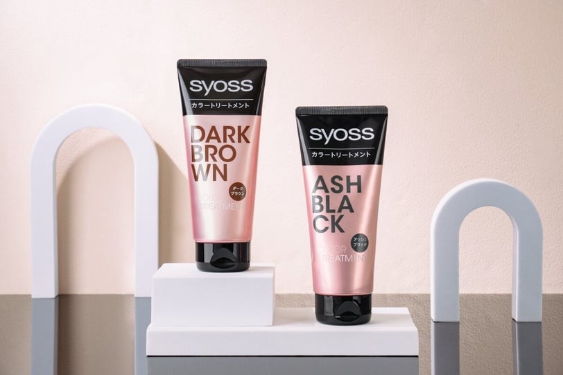 syoss 乾濕兩用染色護髮膜 柔霧黑 經典深棕 Syoss絲蘊  絲蘊