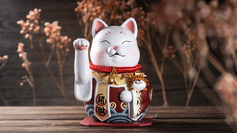 啟動龍年運勢的神奇招財貓！一天只能做出12支龍年得貓，手工上色招財小物魅力無法擋
