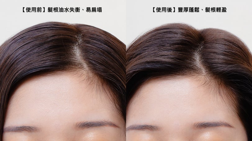 顱頂空氣感+豐厚髮根!斷貨預感 AQILAH髮本對策「奇蹟小藍瓶」新一代蘊髮神器!