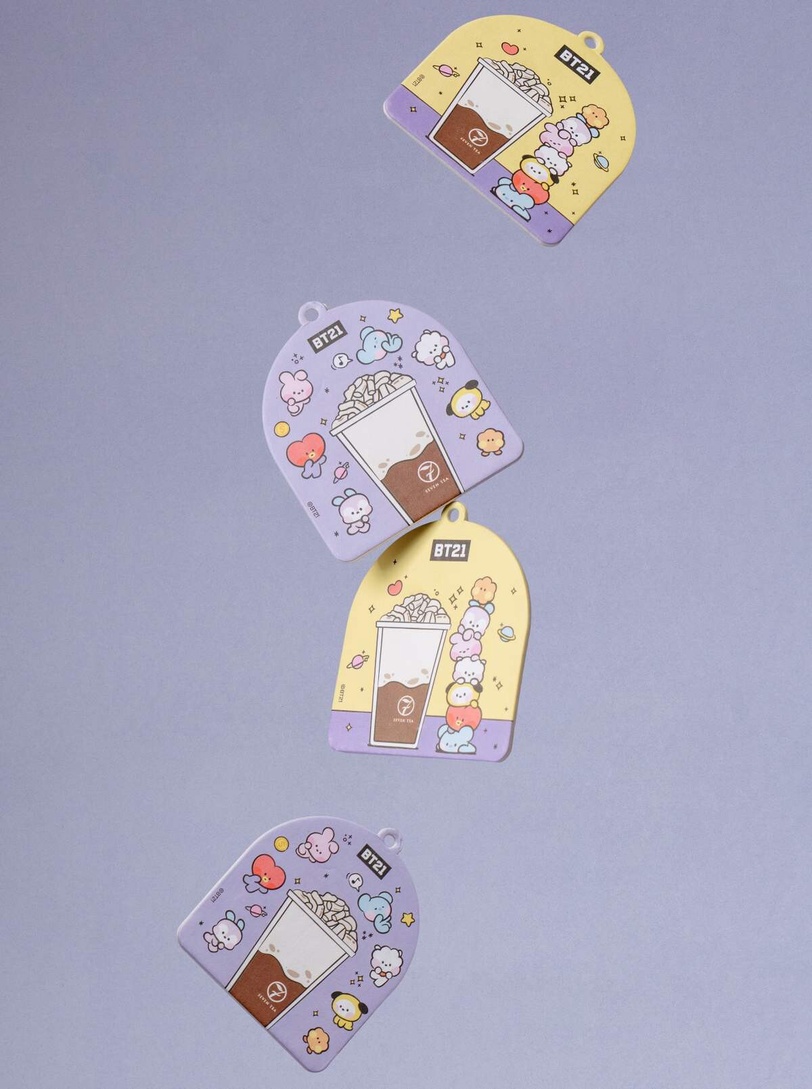 七盞茶 BT21minini 小年糕奶茶 麥芽巧克力