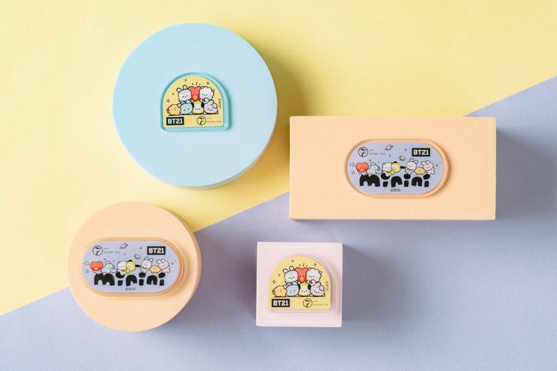七盞茶 BT21minini 小年糕奶茶 麥芽巧克力