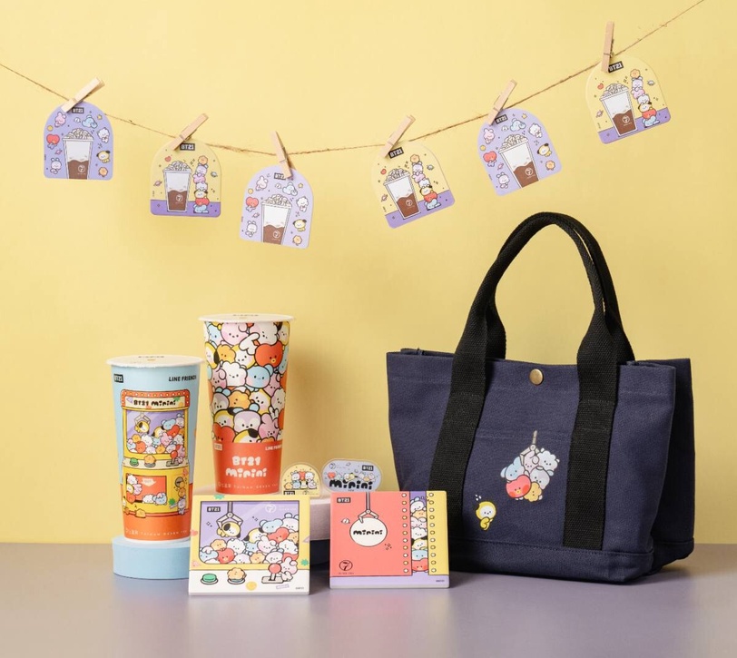 七盞茶 BT21minini 小年糕奶茶 麥芽巧克力