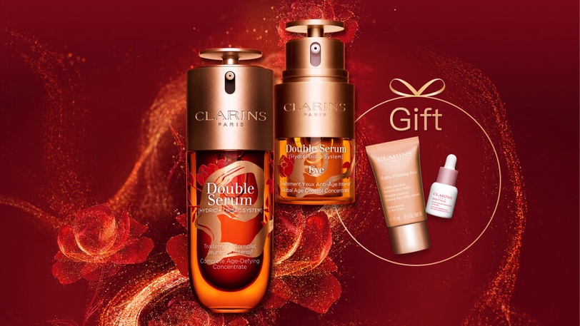 CLARINS 克蘭詩 黃金雙萃精華 黃金亮眼萃