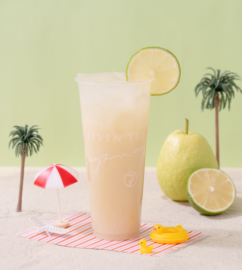 太好喝了「芭」！七盞茶經典飲品清爽耐喝，飯後一杯超解膩，每一口都是初春愜意好幸福
