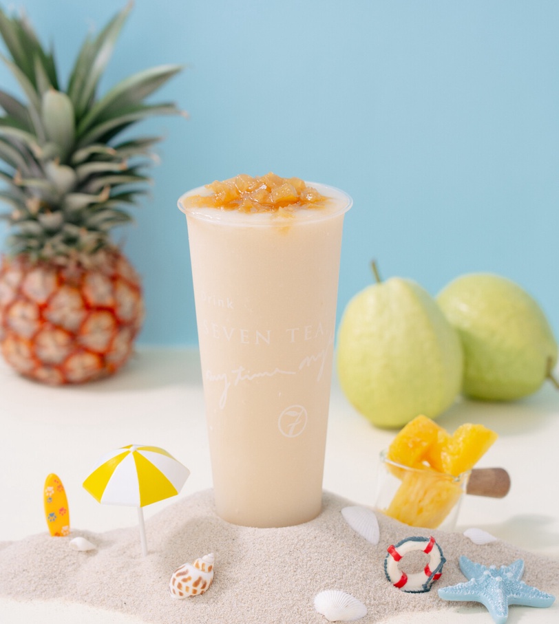 太好喝了「芭」！七盞茶經典飲品清爽耐喝，飯後一杯超解膩，每一口都是初春愜意好幸福