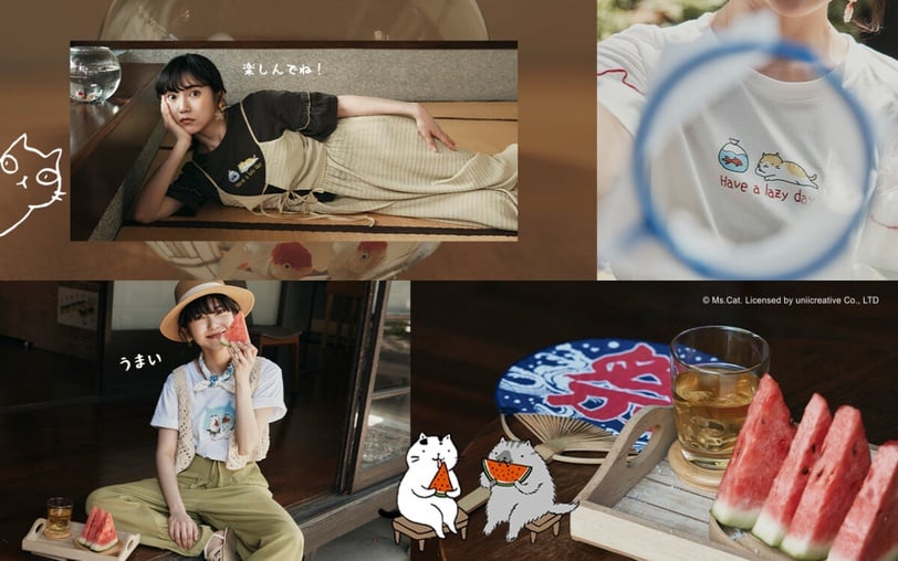 貓的！這麼可愛合法嗎？OB嚴選 x 貓小姐Ms. Cat 日式貓祭典新開張，超萌印花T必須擁有