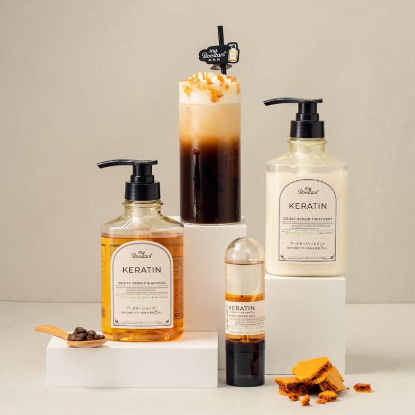 日本趨勢髮品myBoostars布絲妲登台！攜手FOMO coffee打造限定飲品 開芯注入高濃度精華