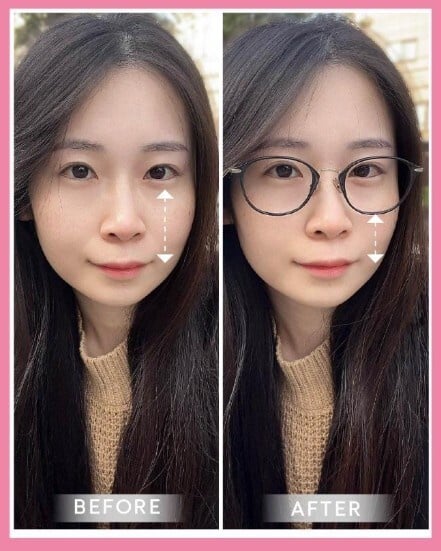 新世代美顏術！小臉x減齡 其實只差一副眼鏡的距離 縮短中庭 顏值升級