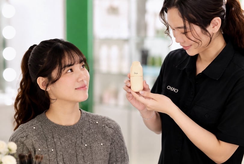 肌膚缺水、底妝不服貼？IPSA最強養膚粉底液「玻光小奶瓶」30秒打造玻璃水光肌越擦越亮