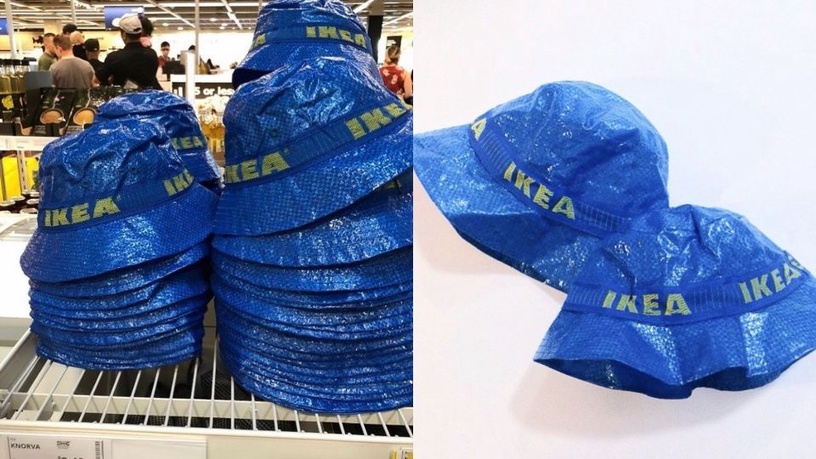 IKEA「漁夫帽」官網上架!IKEA經典購物袋材質,「Knorva尼龍防水漁夫帽」限量上市~