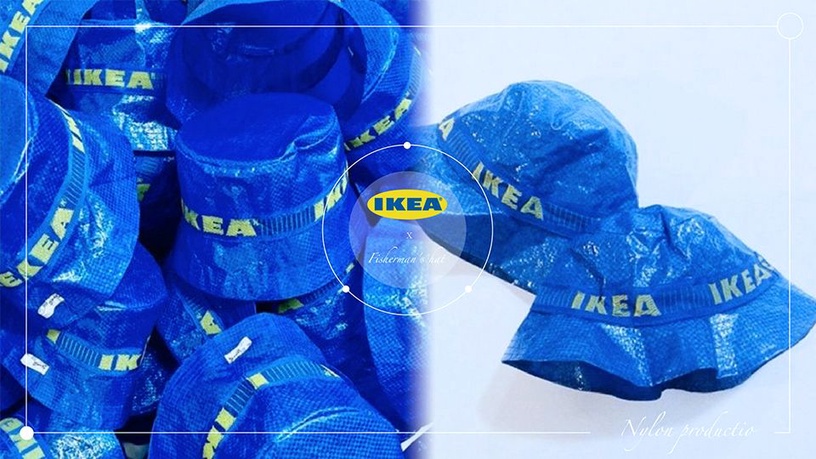 IKEA「漁夫帽」官網上架!IKEA經典購物袋材質,「Knorva尼龍防水漁夫帽」限量上市~